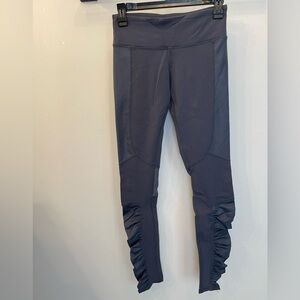 ALO YOGA Size S Runway Pant Vented Knee Legging Ombre Blue & Ombre Blue Glossy